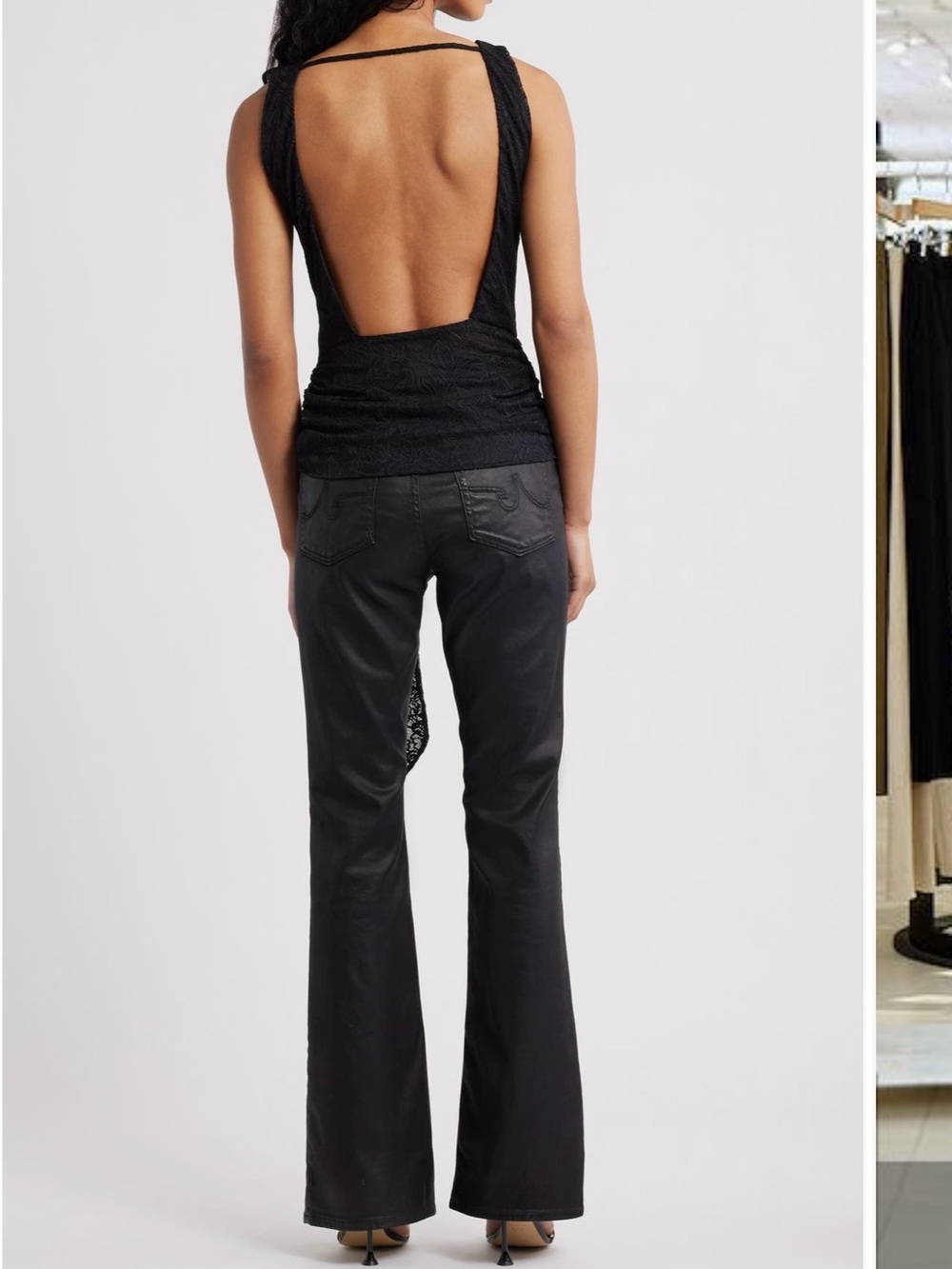 Batya backless lace top - Picture 2 of 10
